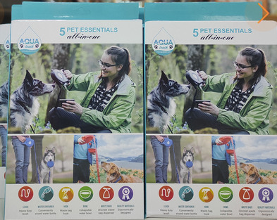 Correa retráctil para perros con cuenco plegable